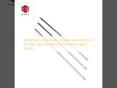 801439 Cuchilla de corte IX6 – Doble orificio 310x7x2mm y orificio único 308x7x2mm para la industria textil y de lencería