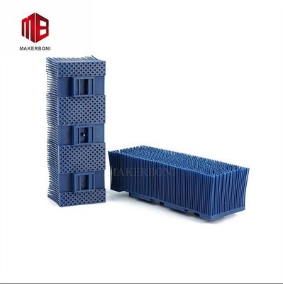 Bloque de broche de nylon azul para la máquina de corte automático Kuris 148 X 50 X 43 mm