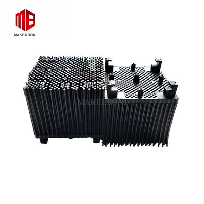 Pequeños ladrillos de broche de nylon negro para la máquina de corte automático Orox en 50 * 50 * 43 mm Tamaño