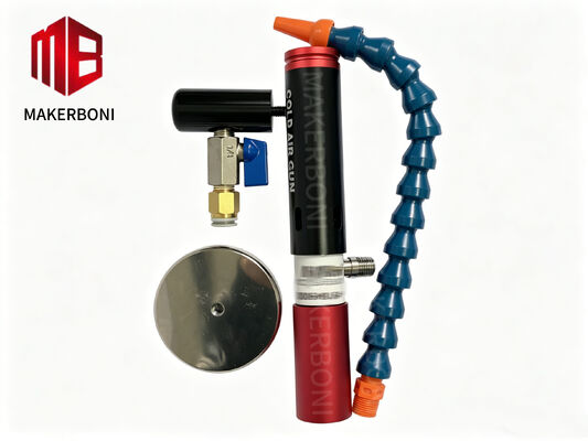 91846000 Montaje de pistola de aire frío con tecnología de tubo de vórtice para Gerber XL-C7000 - Caída de temperatura a 56 °C y montaje de base magnética